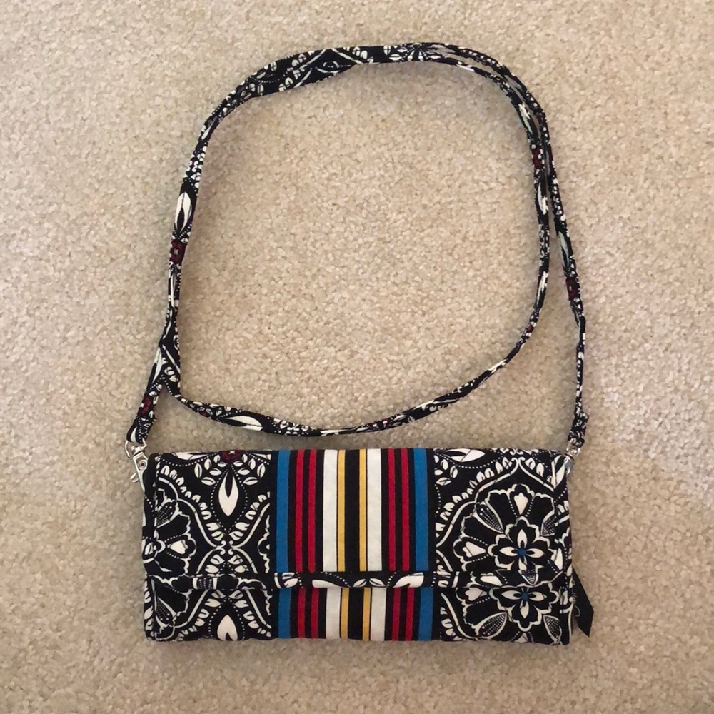 Vera Bradley crossbody wallet with removable strap